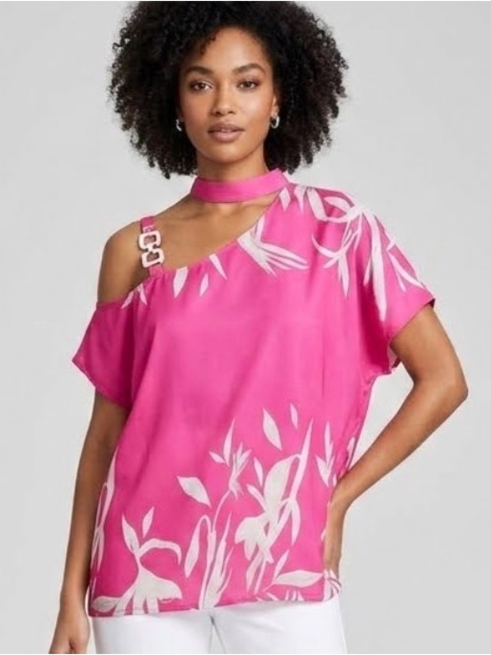 Get ready for next Summer with this beautiful off the shoulder dress shirt.